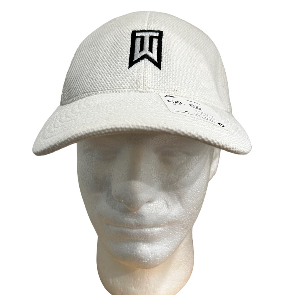 Nike White Golf Cap with Black Logo